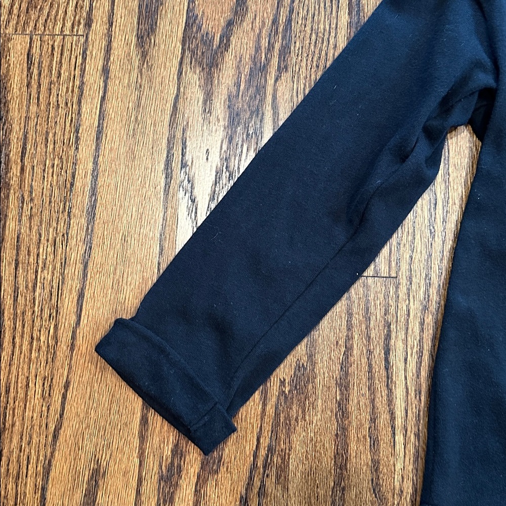 Old Navy Black Knit Top 3/4 Sleeve- Sz XS Loose Fitting - Picture 2 of 4